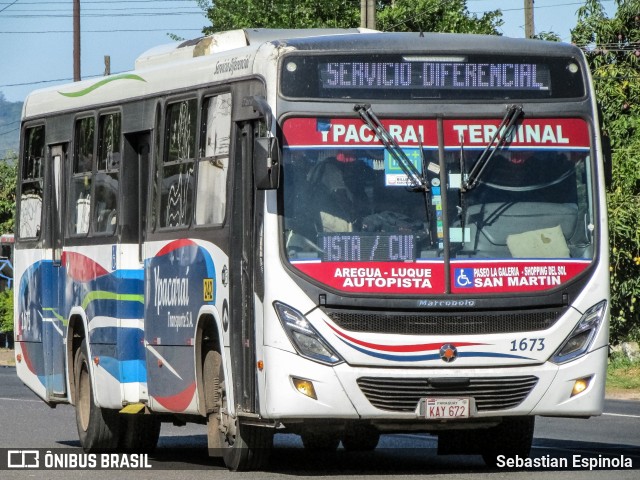 Ypacarai Transporte S.A. - Línea 242 1673 na cidade de Ypacaraí, Central, Paraguai, por Sebastian Espinola. ID da foto: 10081727.