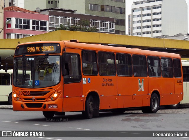 Auto Viação São José dos Pinhais 20296 na cidade de Curitiba, Paraná, Brasil, por Leonardo Fidelli. ID da foto: 10079672.