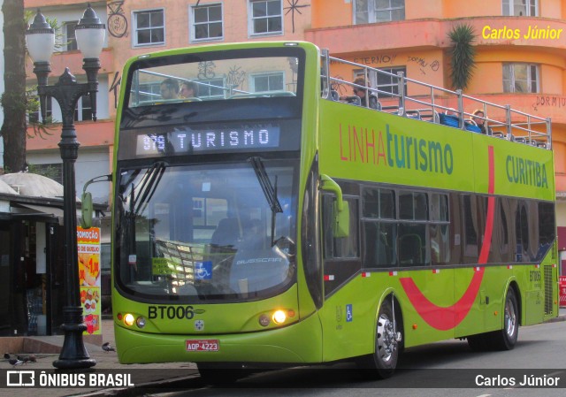 Transporte Coletivo Glória BT006 na cidade de Curitiba, Paraná, Brasil, por Carlos Júnior. ID da foto: 10082514.