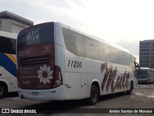 Mult Fretamento e Turismo 11200 na cidade de São Paulo, São Paulo, Brasil, por Andre Santos de Moraes. Número da foto: #10082915.