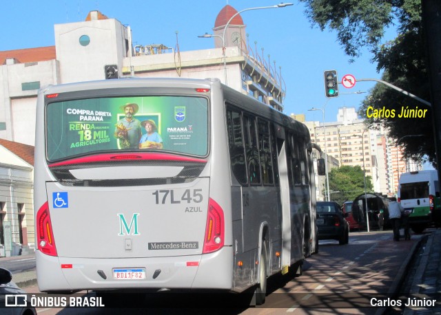 Expresso Azul 17L45 na cidade de Curitiba, Paraná, Brasil, por Carlos Júnior. ID da foto: 10082607.