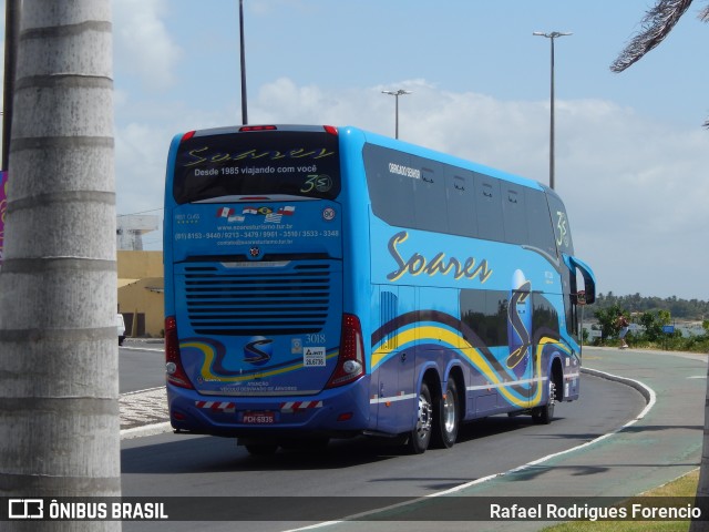 Soares Turismo e Fretamento 3018 na cidade de Aracaju, Sergipe, Brasil, por Rafael Rodrigues Forencio. ID da foto: 10082863.
