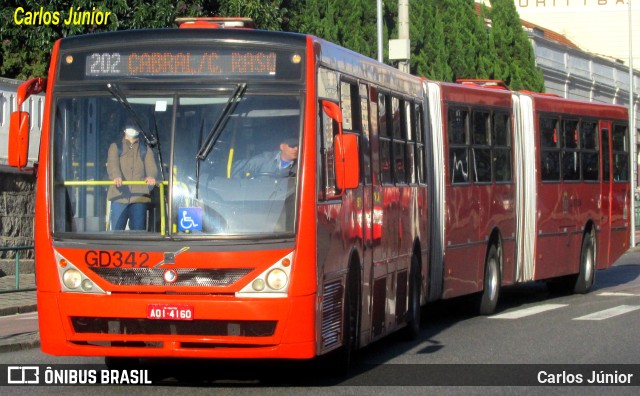 Viação Cidade Sorriso GD342 na cidade de Curitiba, Paraná, Brasil, por Carlos Júnior. ID da foto: 10084065.