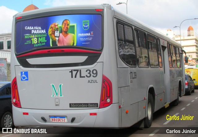 Expresso Azul 17L39 na cidade de Curitiba, Paraná, Brasil, por Carlos Júnior. Número da foto: #10082712.