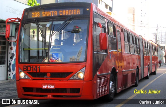 Transporte Coletivo Glória BD141 na cidade de Curitiba, Paraná, Brasil, por Carlos Júnior. Número da foto: #10084274.