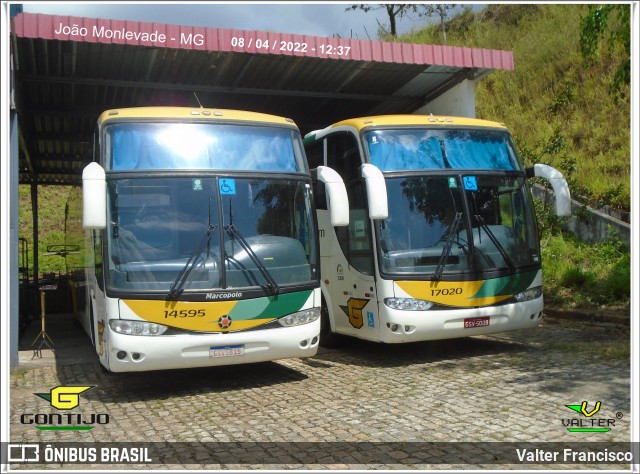 Empresa Gontijo de Transportes 14595 na cidade de João Monlevade, Minas Gerais, Brasil, por Valter Francisco. ID da foto: 10082435.