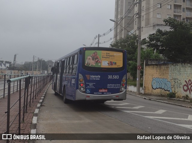 Empresa de Ônibus Vila Galvão 30.583 na cidade de Guarulhos, São Paulo, Brasil, por Rafael Lopes de Oliveira. ID da foto: 10084643.