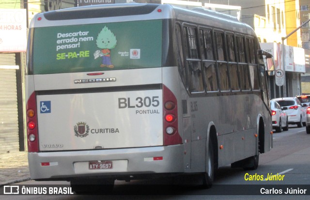 Transporte Coletivo Glória BL305 na cidade de Curitiba, Paraná, Brasil, por Carlos Júnior. Número da foto: #10082537.