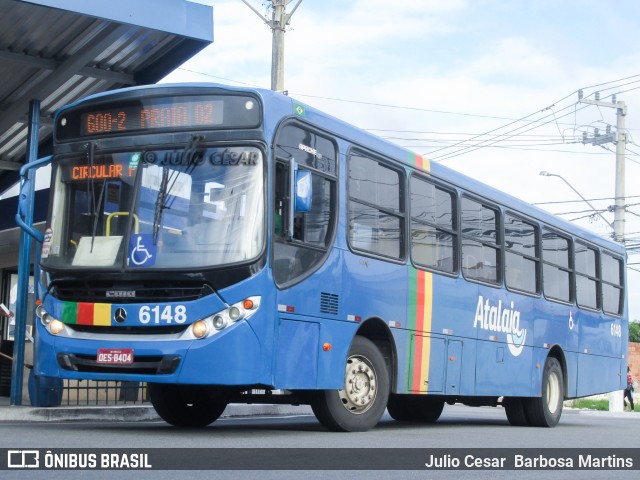 Viação Atalaia Transportes 6148 na cidade de Aracaju, Sergipe, Brasil, por Julio Cesar  Barbosa Martins. Número da foto: #10081812.