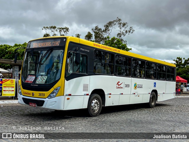 Coletivo Transportes 3659 na cidade de Caruaru, Pernambuco, Brasil, por Joalison Batista. Número da foto: #10084182.