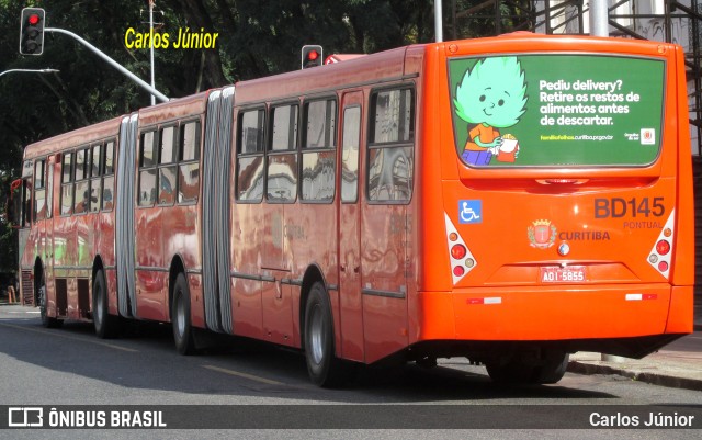 Transporte Coletivo Glória BD145 na cidade de Curitiba, Paraná, Brasil, por Carlos Júnior. ID da foto: 10084270.