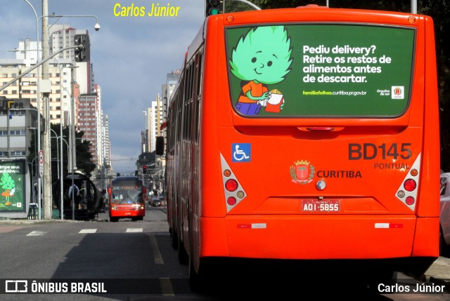 Transporte Coletivo Glória BD145 na cidade de Curitiba, Paraná, Brasil, por Carlos Júnior. ID da foto: 10082833.