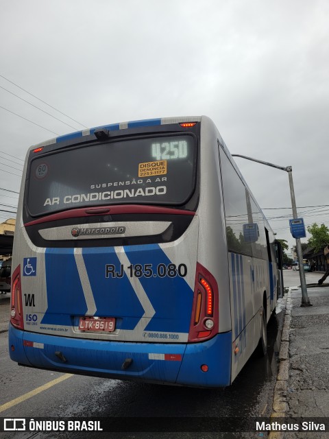Viação Mauá RJ 185.080 na cidade de Rio de Janeiro, Rio de Janeiro, Brasil, por Matheus Silva. Número da foto: #10085414.