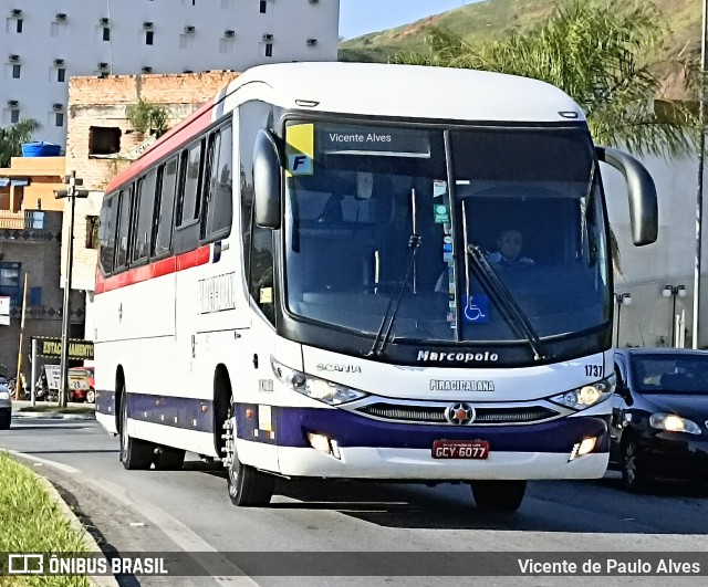 Viação Piracicabana 1737 na cidade de Aparecida, São Paulo, Brasil, por Vicente de Paulo Alves. Número da foto: #10085609.