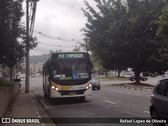 Viação Campo dos Ouros 3949 na cidade de Guarulhos, São Paulo, Brasil, por Rafael Lopes de Oliveira. ID da foto: 10085857.