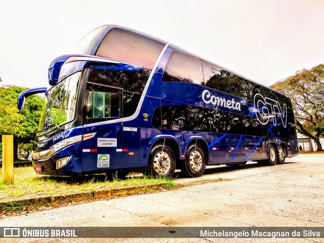 Viação Cometa 14304 na cidade de São Paulo, São Paulo, Brasil, por Michelangelo Macagnan da Silva. ID da foto: 10084890.