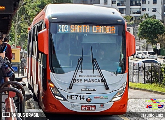 Auto Viação Redentor HE714 na cidade de Curitiba, Paraná, Brasil, por Claudio Luiz. Número da foto: #10085580.