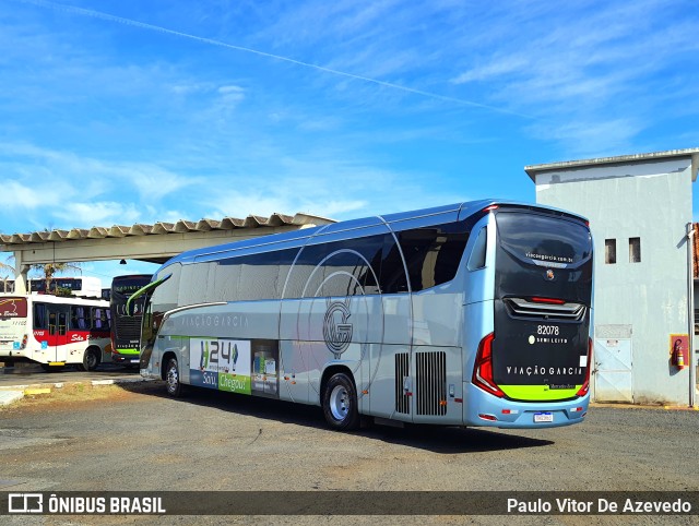 Viação Garcia 82078 na cidade de Ribeirão Preto, São Paulo, Brasil, por Paulo Vitor De Azevedo. ID da foto: 10086740.