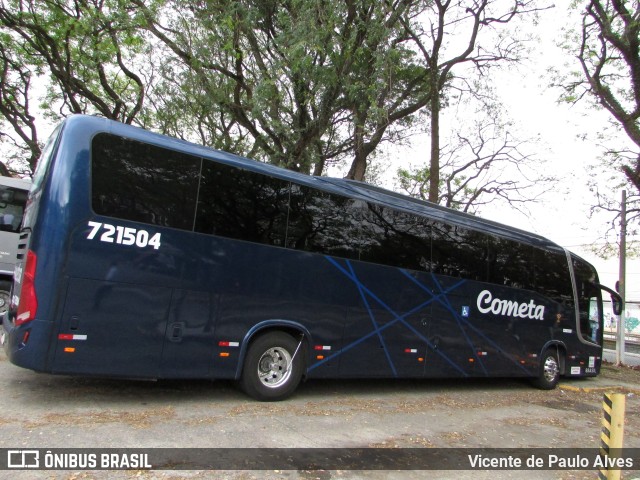 Viação Cometa 721504 na cidade de São Paulo, São Paulo, Brasil, por Vicente de Paulo Alves. Número da foto: #10085036.