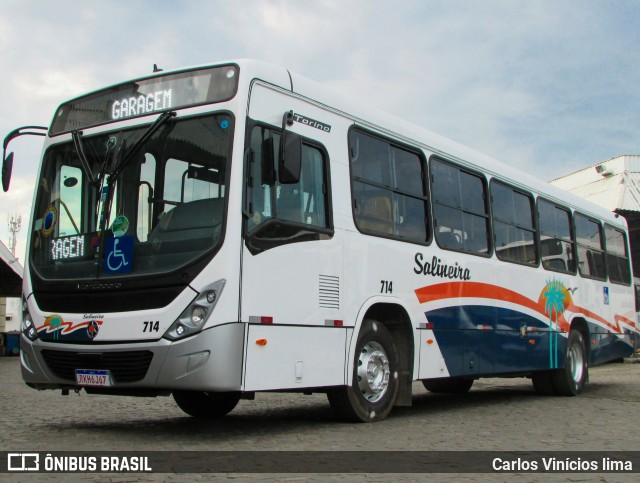 Auto Viação Salineira 714 na cidade de Cabo Frio, Rio de Janeiro, Brasil, por Carlos Vinícios lima. ID da foto: 10085057.