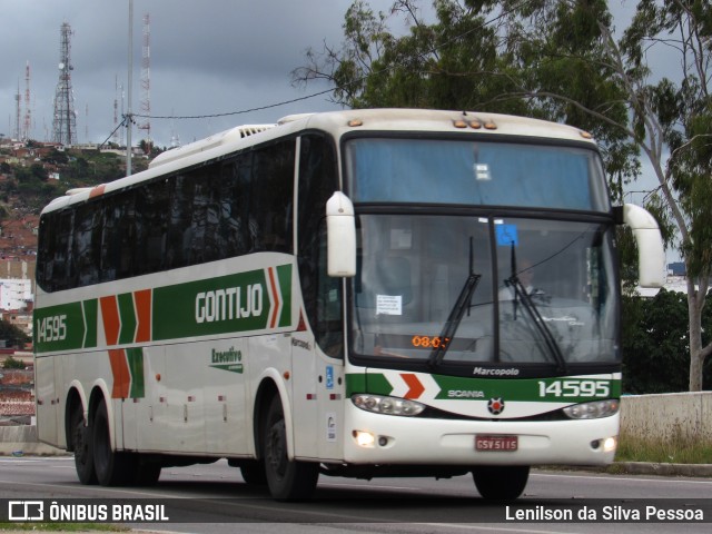 Empresa Gontijo de Transportes 14595 na cidade de Caruaru, Pernambuco, Brasil, por Lenilson da Silva Pessoa. ID da foto: 10086647.