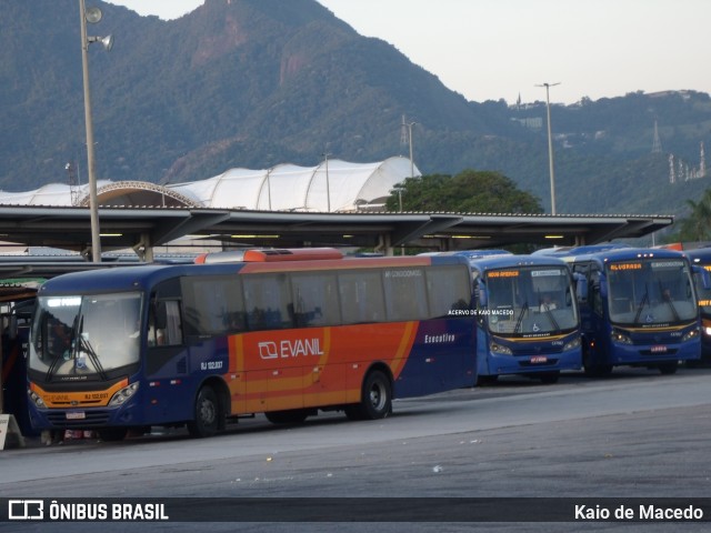 Evanil Transportes e Turismo RJ 132.037 na cidade de Rio de Janeiro, Rio de Janeiro, Brasil, por Kaio de Macedo. Número da foto: #10087127.