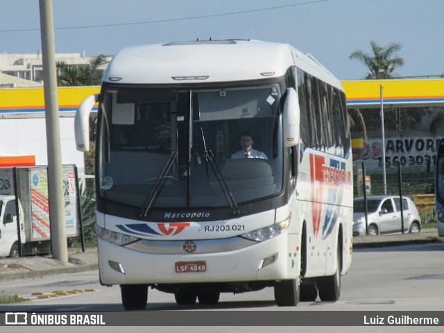 Viação Teresópolis RJ 203.021 na cidade de Rio de Janeiro, Rio de Janeiro, Brasil, por Luiz Guilherme. ID da foto: 10085876.