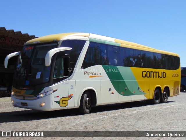 Empresa Gontijo de Transportes 21305 na cidade de Vitória da Conquista, Bahia, Brasil, por Anderson Queiroz. ID da foto: 10086401.