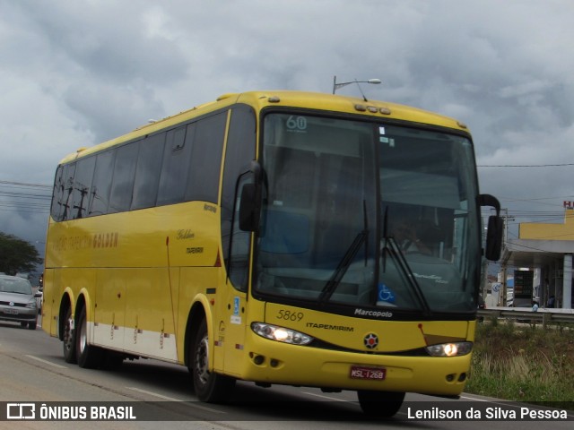 Viação Itapemirim 5869 na cidade de Caruaru, Pernambuco, Brasil, por Lenilson da Silva Pessoa. ID da foto: 10089552.