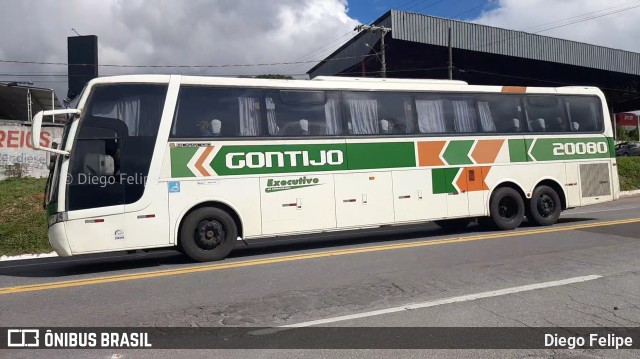 Empresa Gontijo de Transportes 20080 na cidade de Formiga, Minas Gerais, Brasil, por Diego Felipe. Número da foto: #10088364.