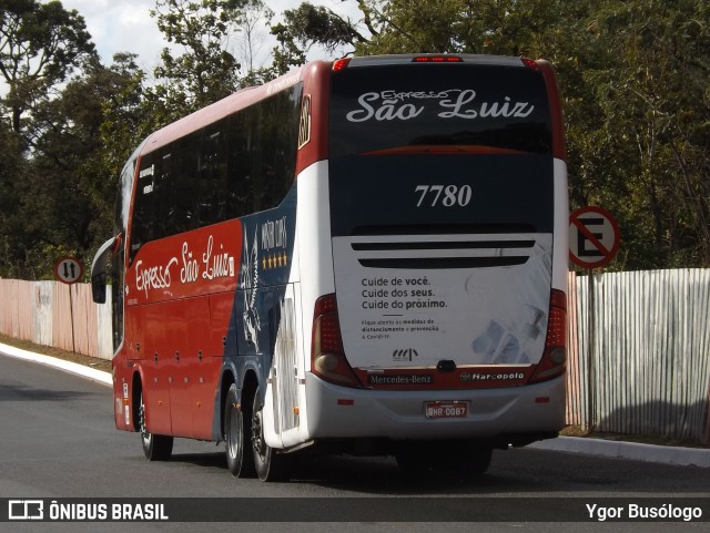 Expresso São Luiz 7780 na cidade de Brasília, Distrito Federal, Brasil, por Ygor Busólogo. ID da foto: 10088527.