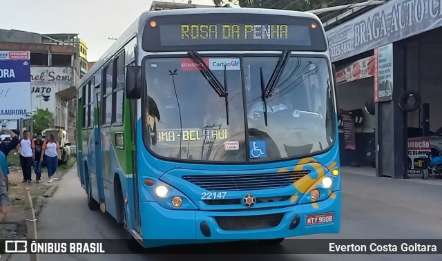 Nova Transporte 22147 na cidade de Cariacica, Espírito Santo, Brasil, por Everton Costa Goltara. Número da foto: #10088885.