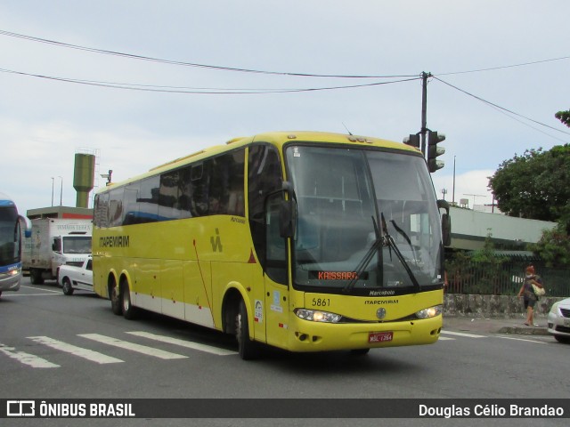 Viação Itapemirim 5861 na cidade de Belo Horizonte, Minas Gerais, Brasil, por Douglas Célio Brandao. ID da foto: 10089808.