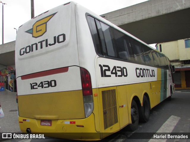 Empresa Gontijo de Transportes 12430 na cidade de Belo Horizonte, Minas Gerais, Brasil, por Hariel Bernades. ID da foto: 10088075.