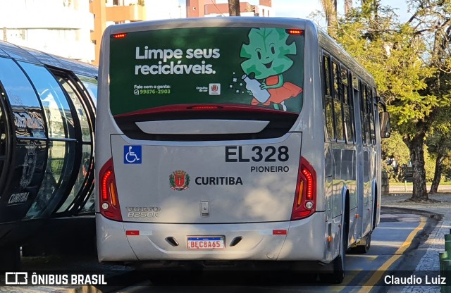 Auto Viação São José dos Pinhais EL328 na cidade de Curitiba, Paraná, Brasil, por Claudio Luiz. ID da foto: 10092842.