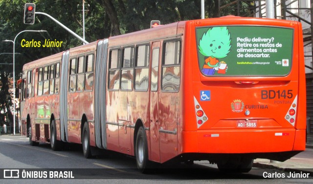 Transporte Coletivo Glória BD145 na cidade de Curitiba, Paraná, Brasil, por Carlos Júnior. ID da foto: 10090860.