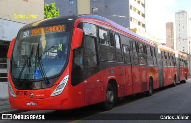 Transporte Coletivo Glória BE718 na cidade de Curitiba, Paraná, Brasil, por Carlos Júnior. ID da foto: 10092758.