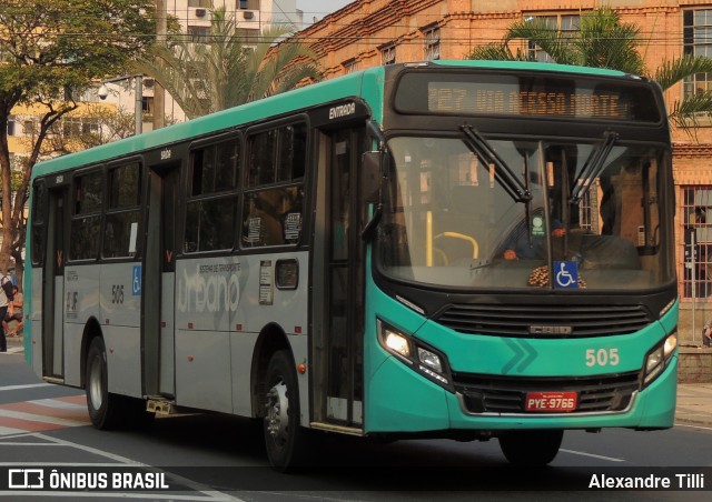 TUSMIL - Transporte Urbano São Miguel 505 na cidade de Juiz de Fora, Minas Gerais, Brasil, por Alexandre Tilli. ID da foto: 10091928.