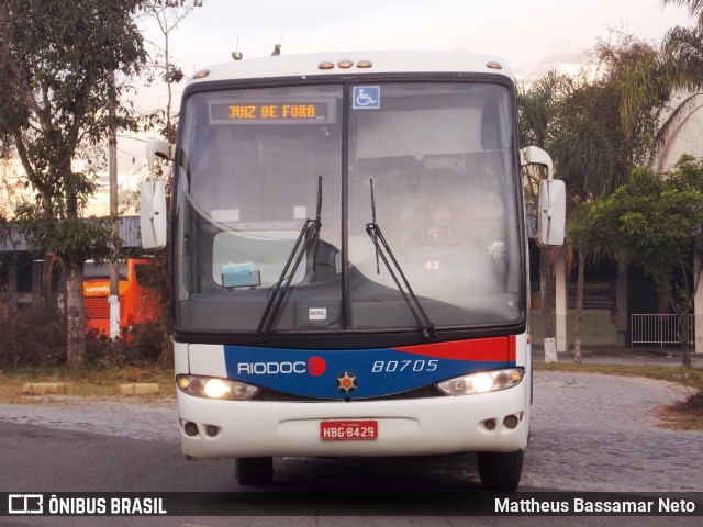 Viação Riodoce 80705 na cidade de Juiz de Fora, Minas Gerais, Brasil, por Mattheus Bassamar Neto. ID da foto: 10092518.