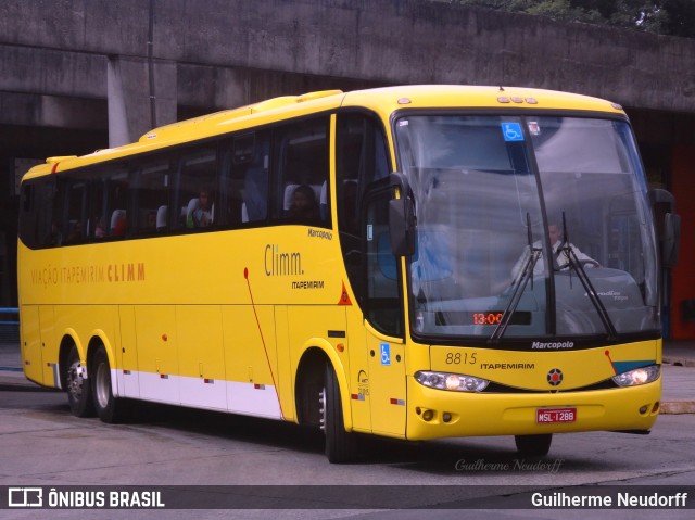 Viação Itapemirim 8815 na cidade de Curitiba, Paraná, Brasil, por Guilherme Neudorff. ID da foto: 10091745.