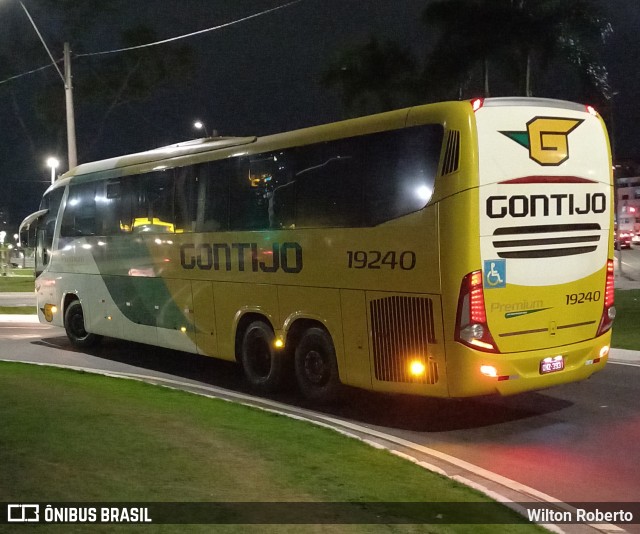 Empresa Gontijo de Transportes 19240 na cidade de Vitória, Espírito Santo, Brasil, por Wilton Roberto. ID da foto: 10092207.