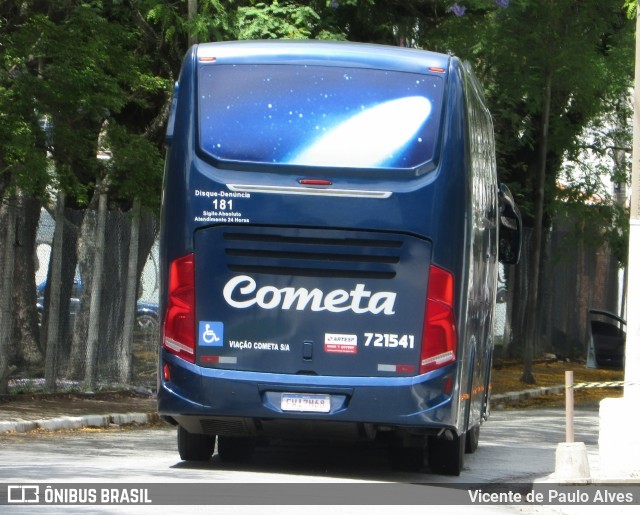 Viação Cometa 721541 na cidade de São Paulo, São Paulo, Brasil, por Vicente de Paulo Alves. ID da foto: 10092152.