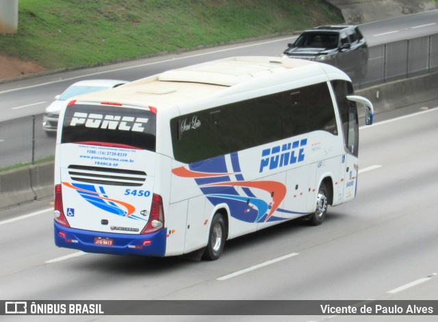 Ponce Turismo 5450 na cidade de São José dos Campos, São Paulo, Brasil, por Vicente de Paulo Alves. Número da foto: #10092245.
