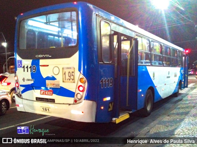 VB Transportes e Turismo 1119 na cidade de Campinas, São Paulo, Brasil, por Henrique Alves de Paula Silva. Número da foto: #10091620.