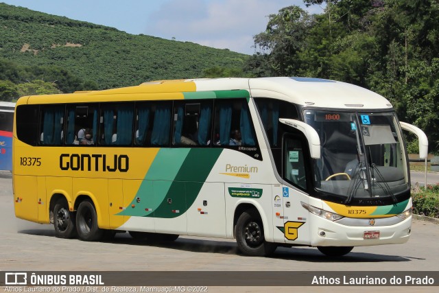 Empresa Gontijo de Transportes 18375 na cidade de Manhuaçu, Minas Gerais, Brasil, por Athos Lauriano do Prado. Número da foto: #10091927.