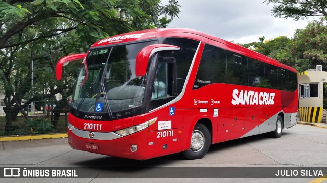 Viação Santa Cruz 210111 na cidade de São Paulo, São Paulo, Brasil, por JULIO SILVA. Número da foto: #10092653.
