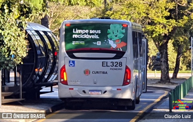 Auto Viação São José dos Pinhais EL328 na cidade de Curitiba, Paraná, Brasil, por Claudio Luiz. ID da foto: 10092837.