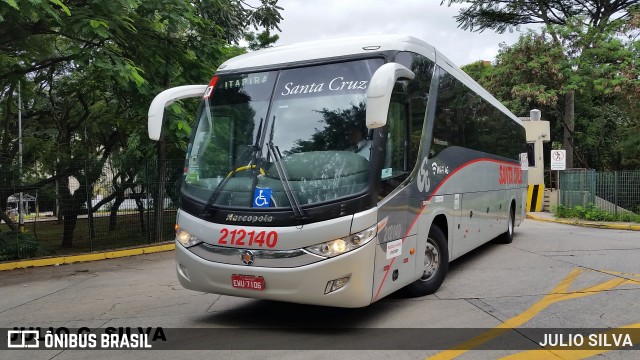 Viação Santa Cruz 212140 na cidade de São Paulo, São Paulo, Brasil, por JULIO SILVA. Número da foto: #10092696.