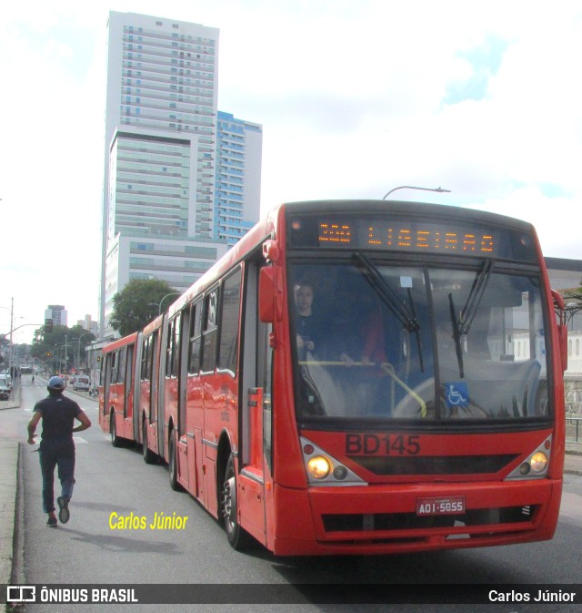 Transporte Coletivo Glória BD145 na cidade de Curitiba, Paraná, Brasil, por Carlos Júnior. ID da foto: 10090852.