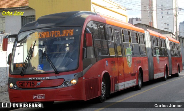 Viação Cidade Sorriso GE715 na cidade de Curitiba, Paraná, Brasil, por Carlos Júnior. ID da foto: 10091418.